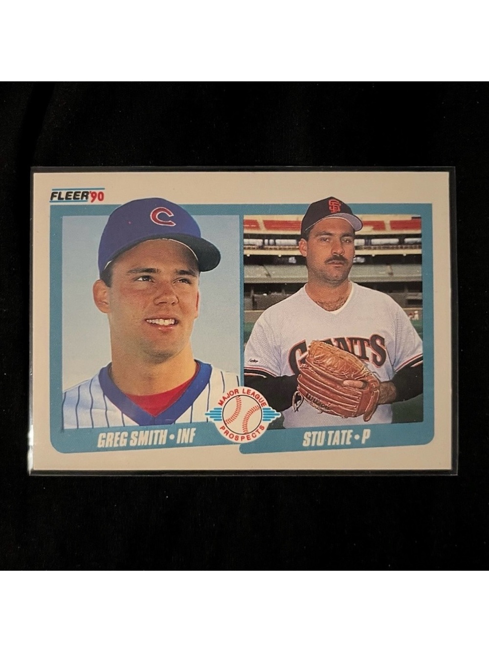 1990 Fleer Major League Prospects #643 Greg Smith & Stu Tate Double Rookie Card